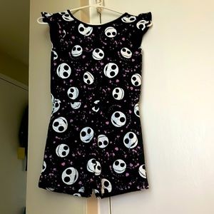 Nightmare before Christmas romper Jack Skellington size 6 kids never worn